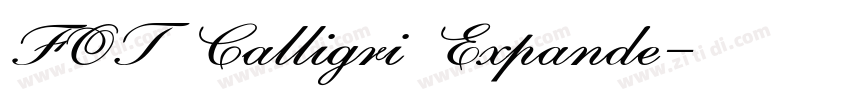 FOT Calligri Expande字体转换